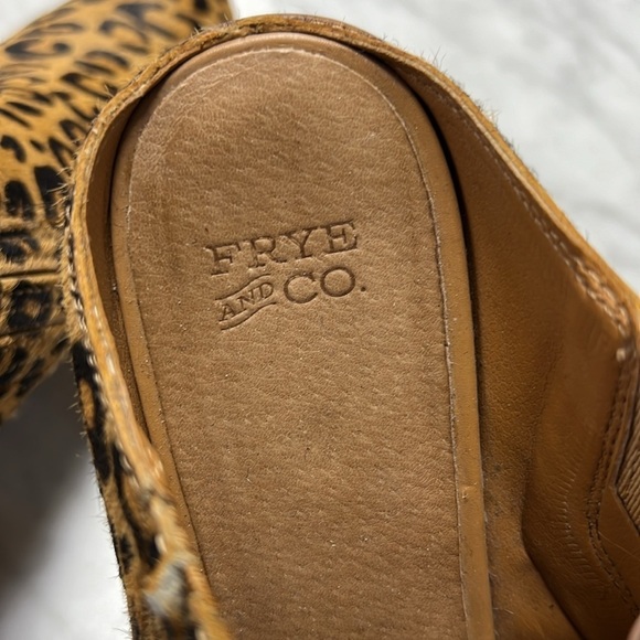 Frye & Co Calf Leopard Slip On Mule size 8 - Picture 5 of 9